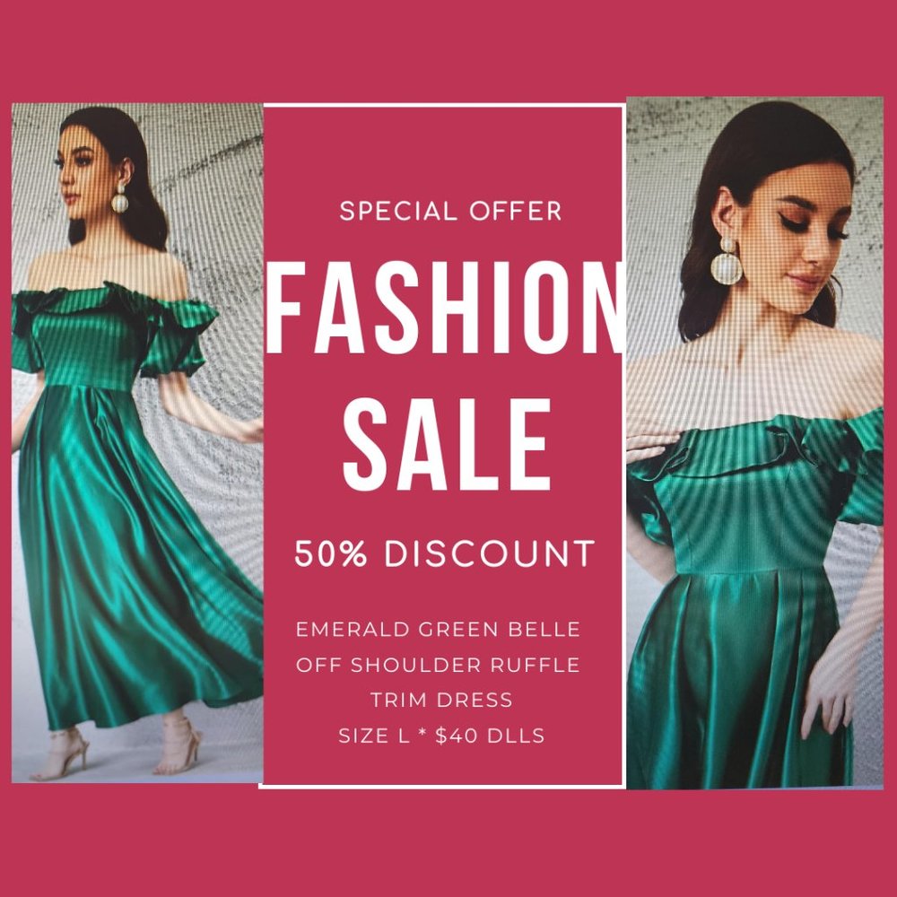 Beautiful Emerald Green Dress